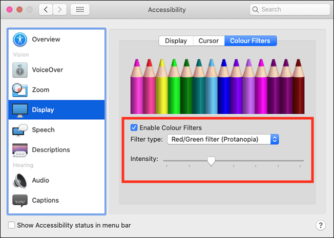 Filters Mac OS