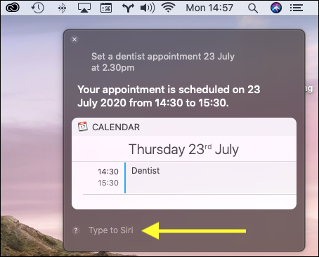 mac 10.12.3 use siri as the voice for clock